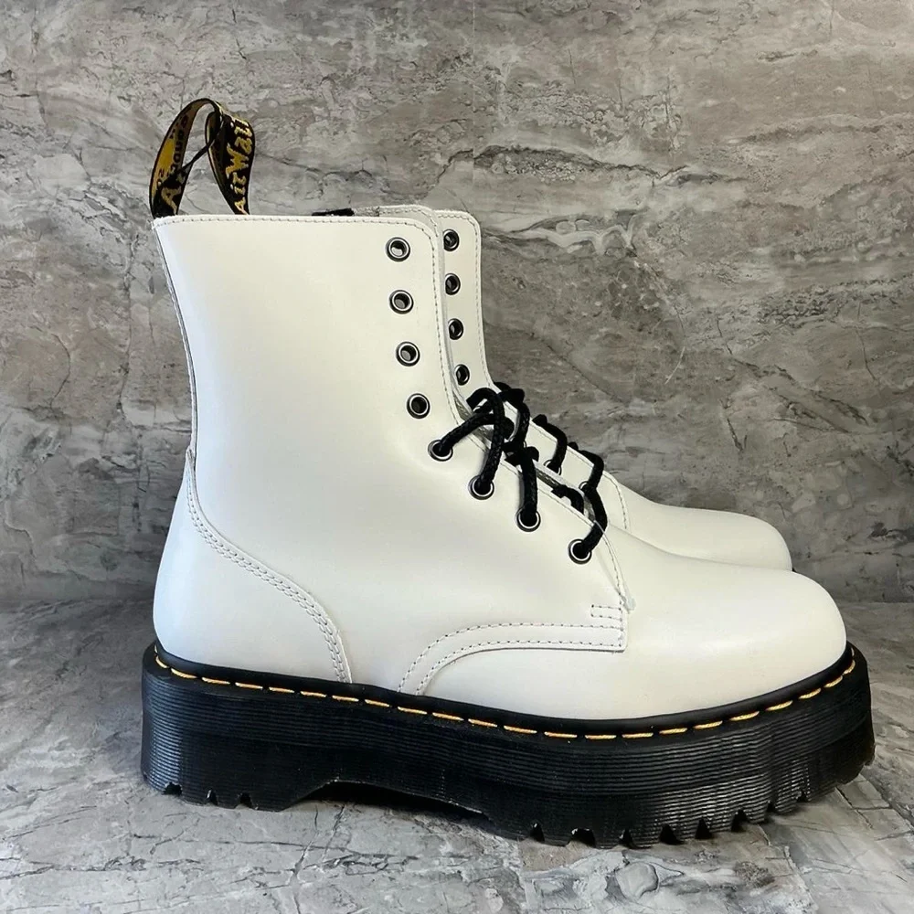 Dr.Martens JADON SMOOTH LEATHER PLATFORM BOOTS